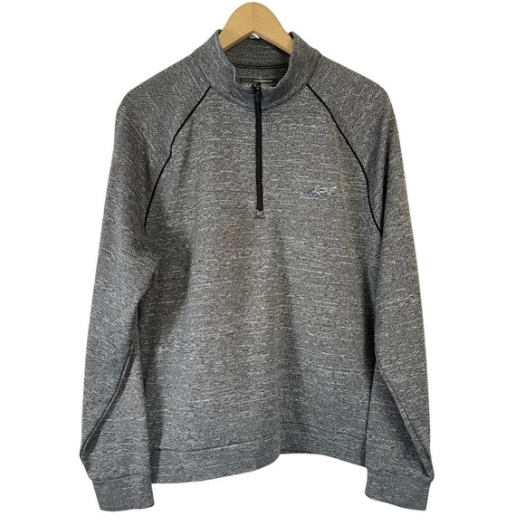 Pebble Beach Performance Pullover Sweatshirt XL Gray Athletic Golf Quarter Zip - Picture 1 of 9